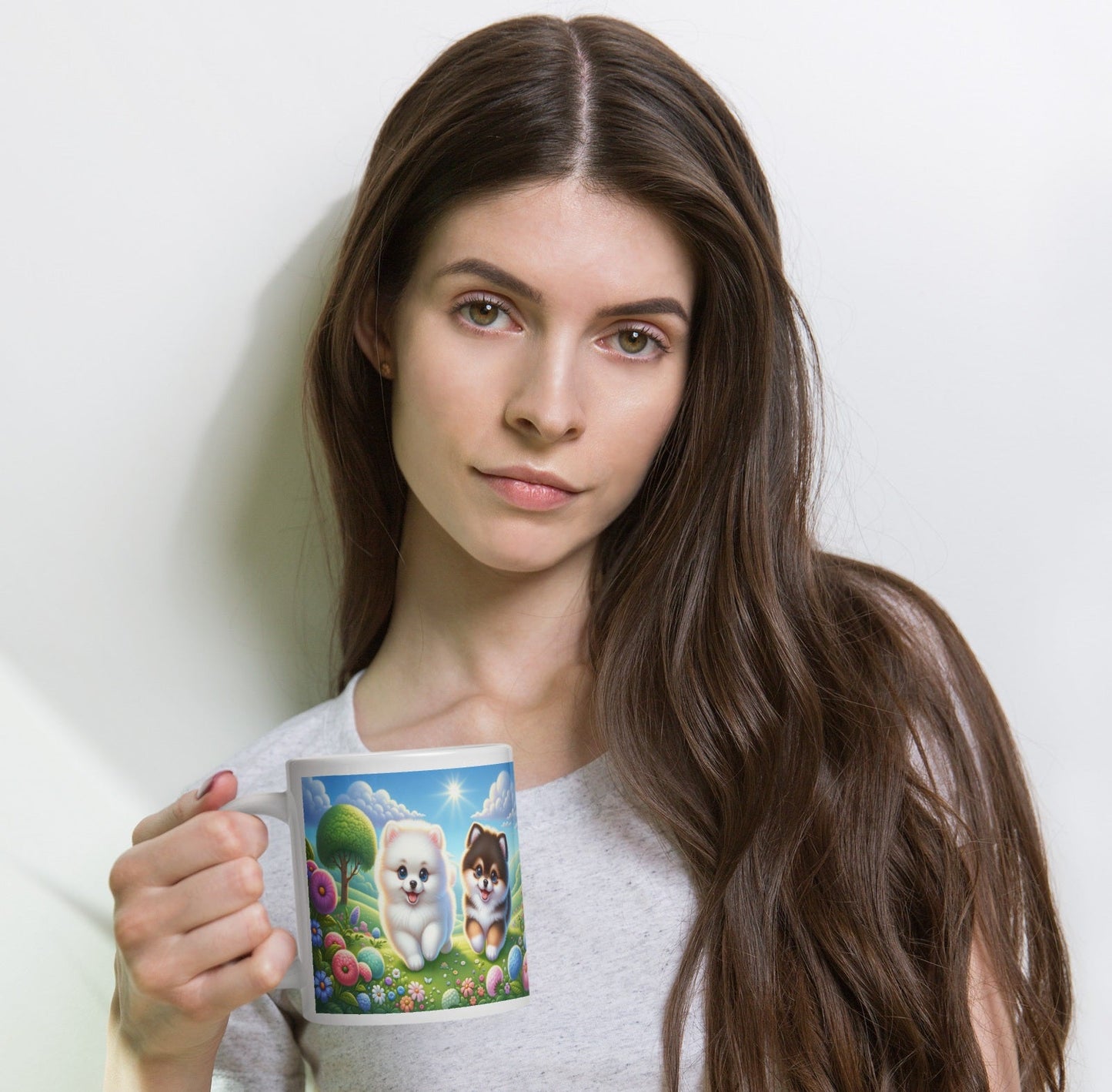 Blije Pomeranian Pups Mok - Must - have voor Pomeranian Verzamelaars - #shop_name