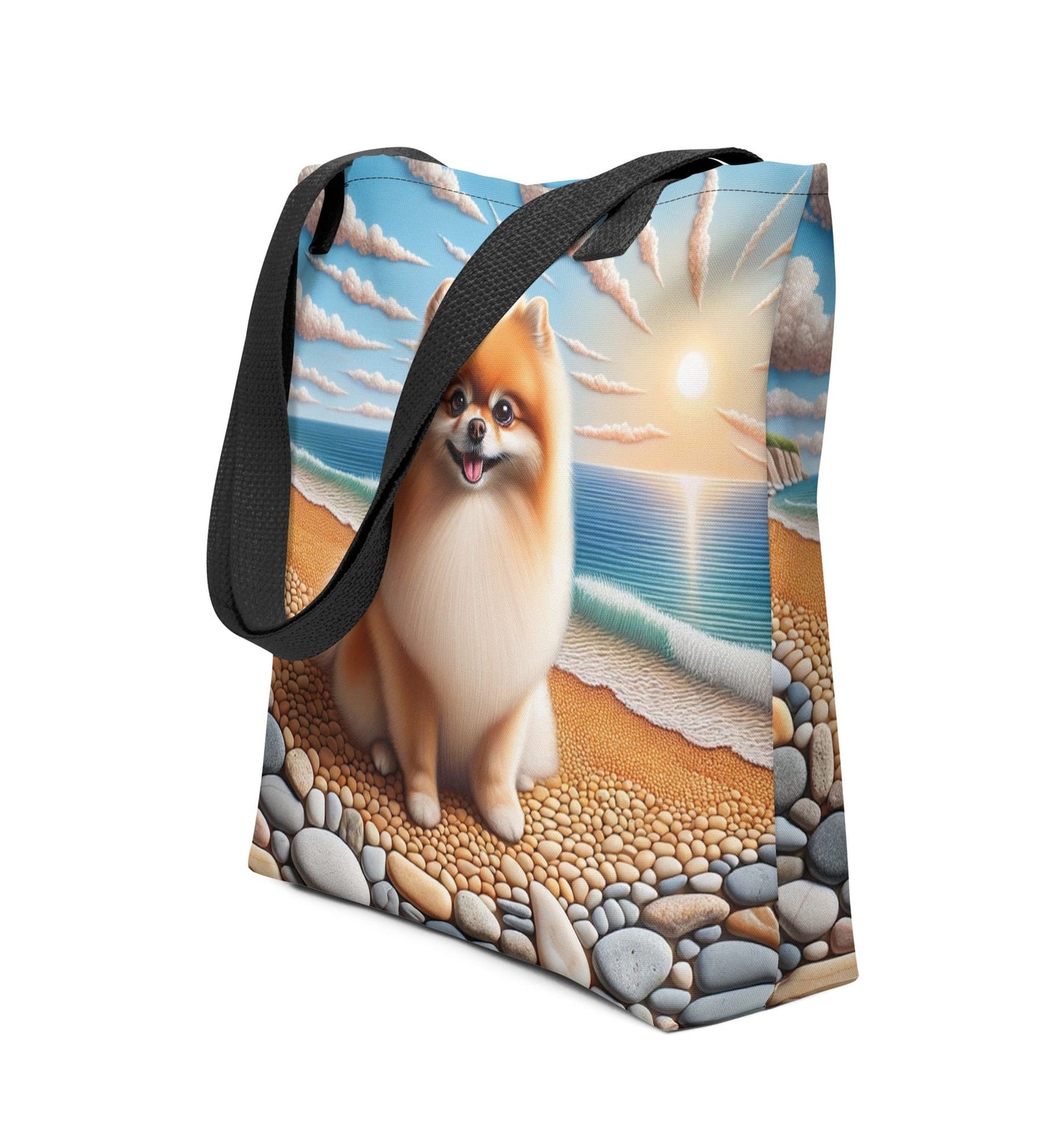Designer Pomeranian Strandtas - Elegante All - Over Print - #shop_name