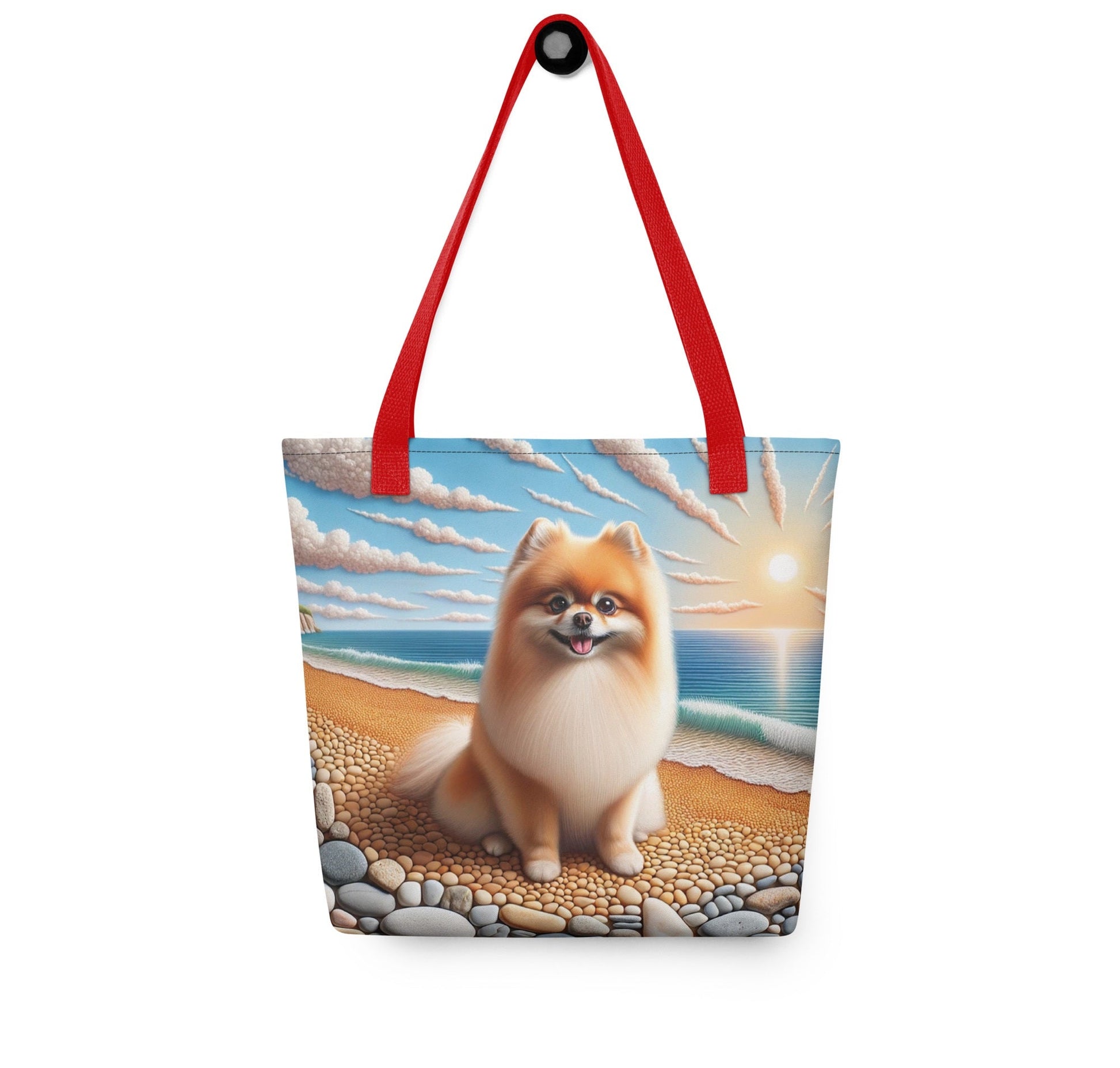 Designer Pomeranian Strandtas - Elegante All - Over Print - #shop_name