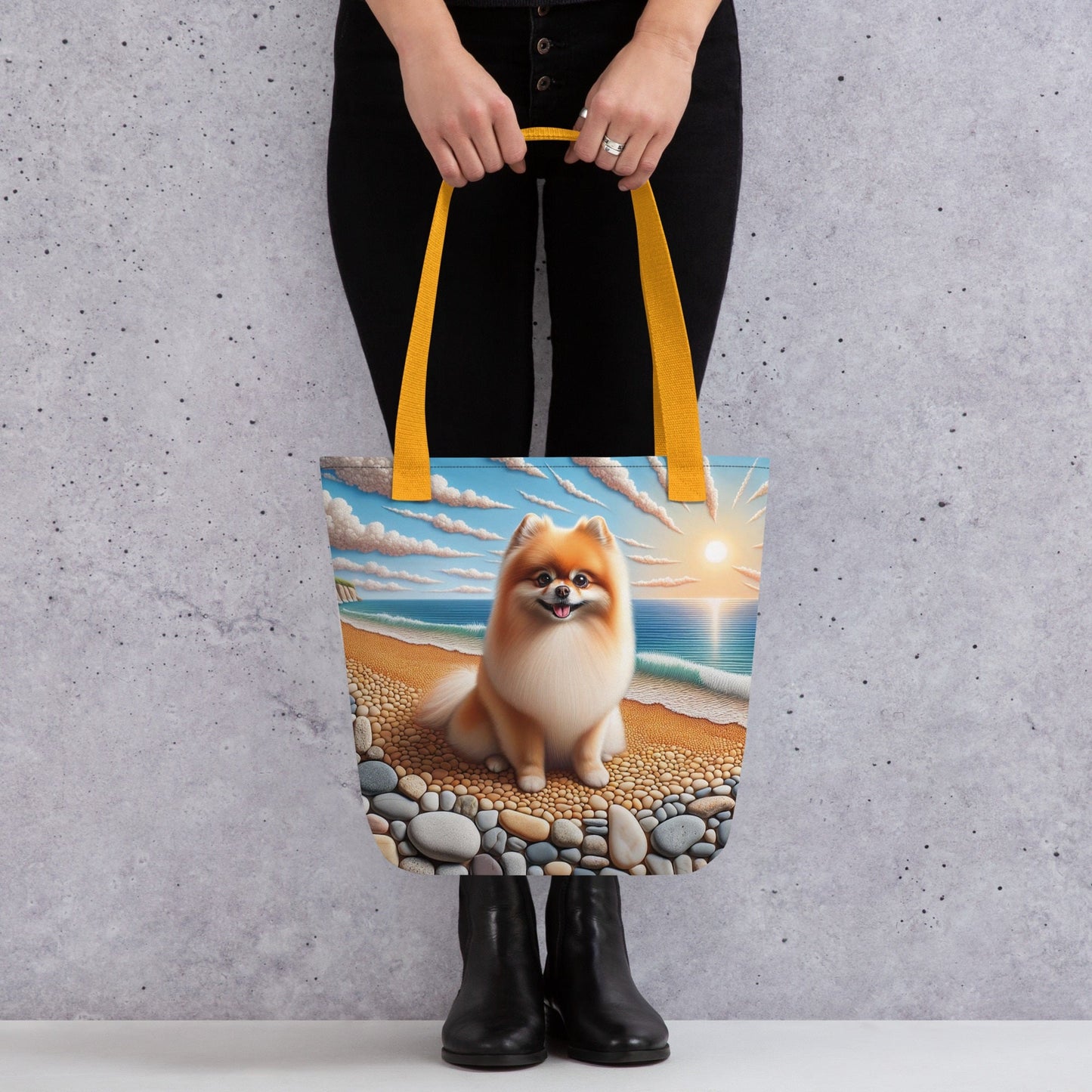Designer Pomeranian Strandtas - Elegante All - Over Print - #shop_name