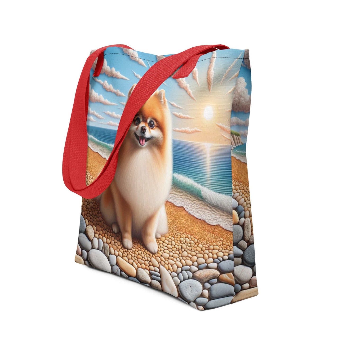 Designer Pomeranian Strandtas - Elegante All - Over Print - #shop_name