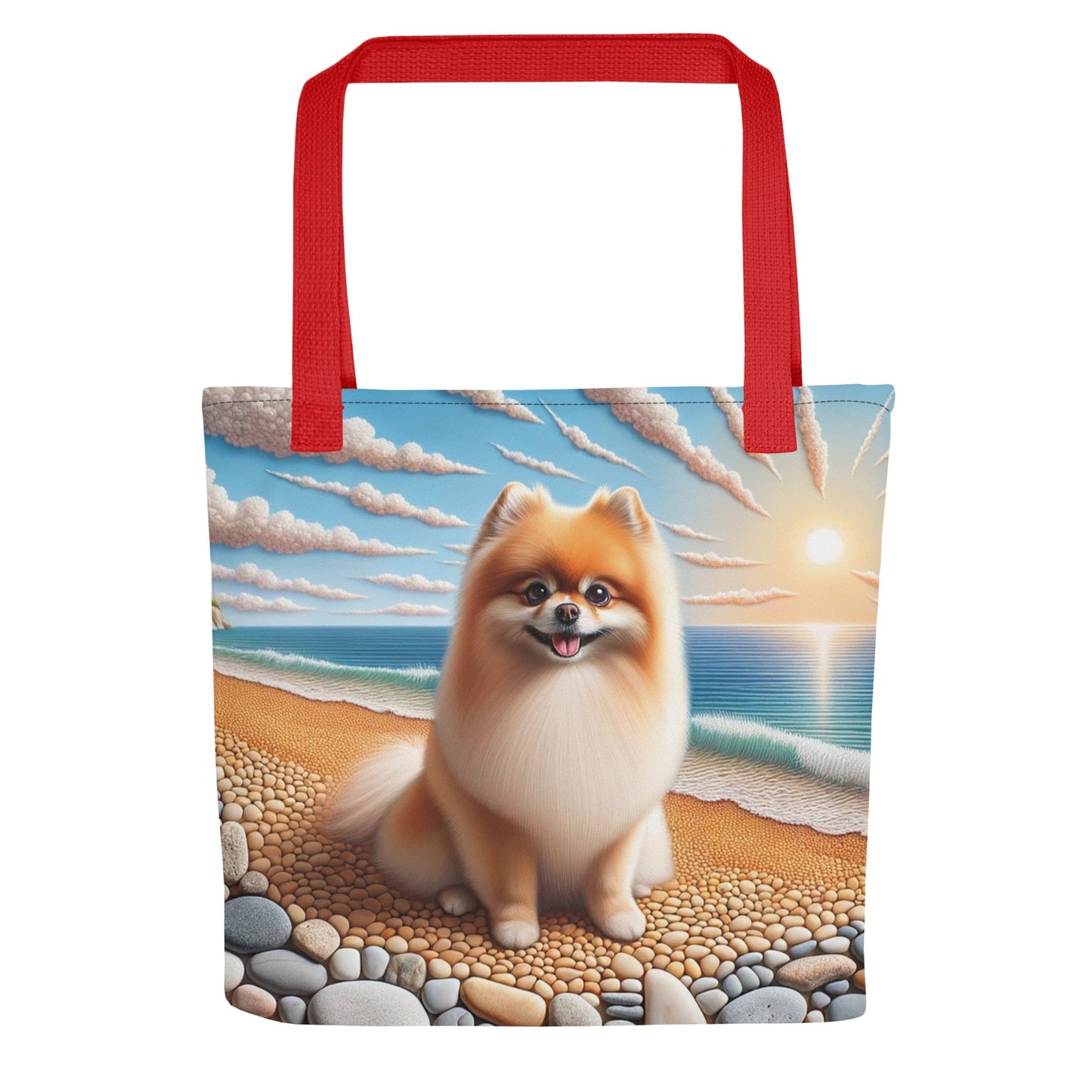 Designer Pomeranian Strandtas - Elegante All - Over Print - #shop_name