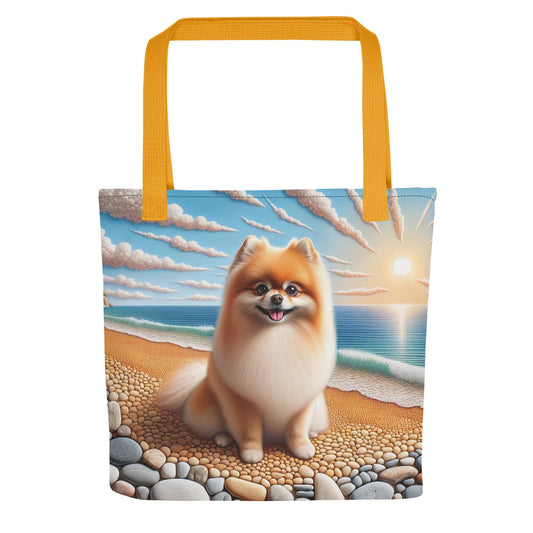 Designer Pomeranian Strandtas - Elegante All - Over Print - #shop_name