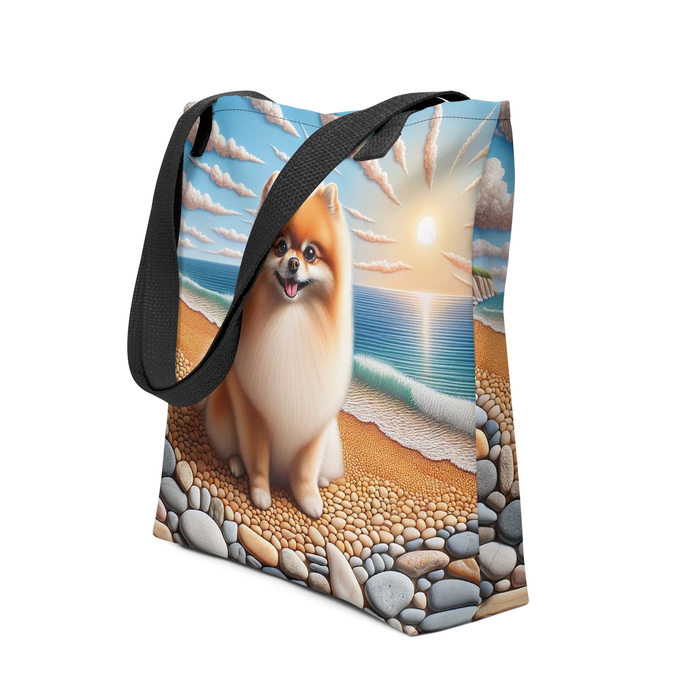 Designer Pomeranian Strandtas - Elegante All - Over Print - #shop_name