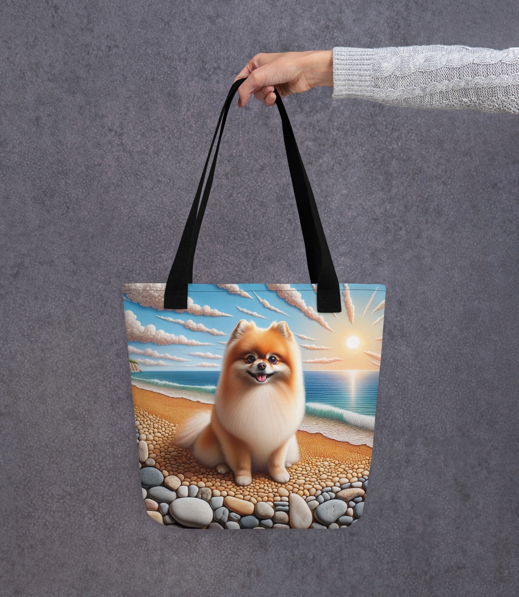 Designer Pomeranian Strandtas - Elegante All - Over Print - #shop_name