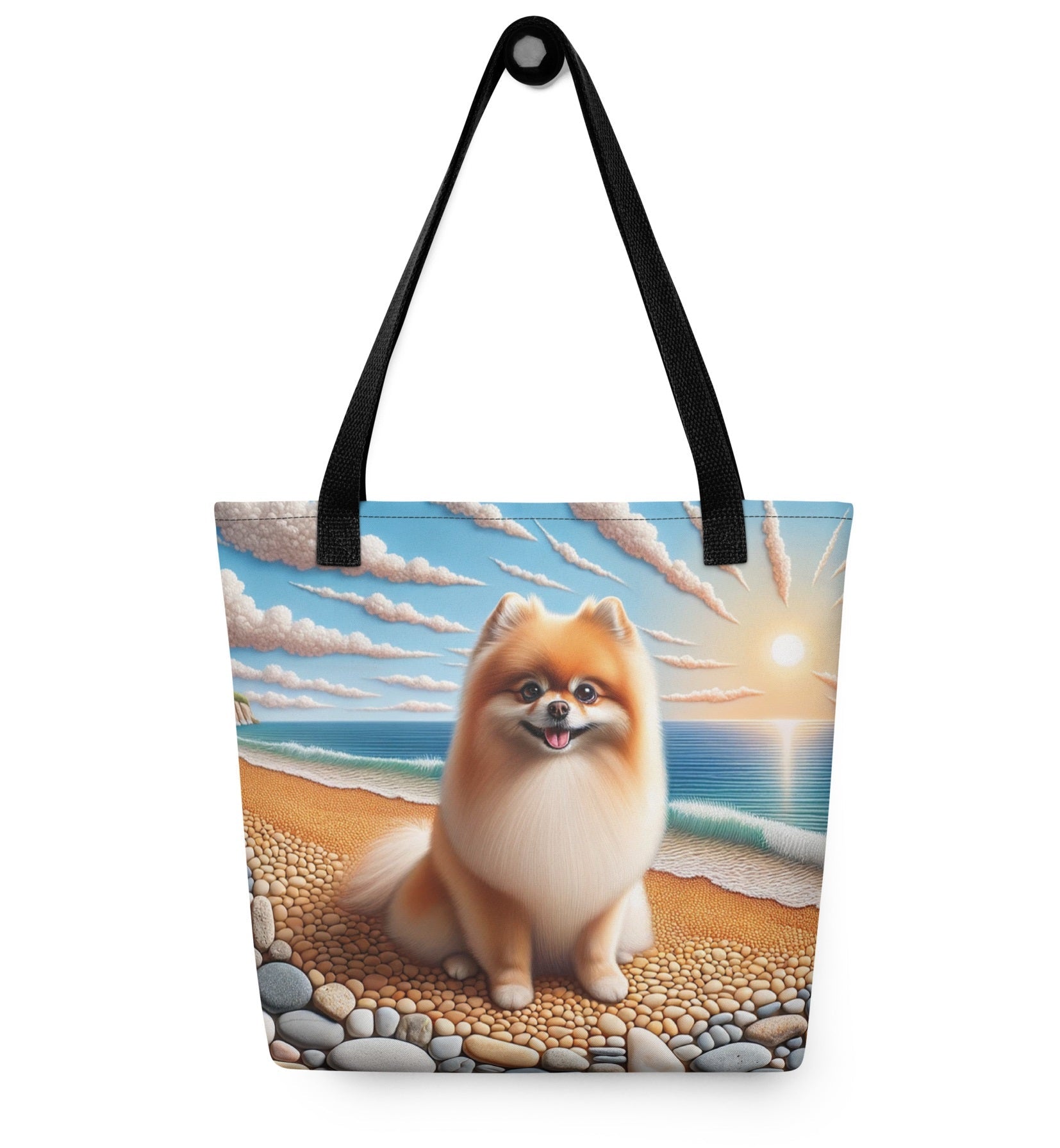 Designer Pomeranian Strandtas - Elegante All - Over Print - #shop_name