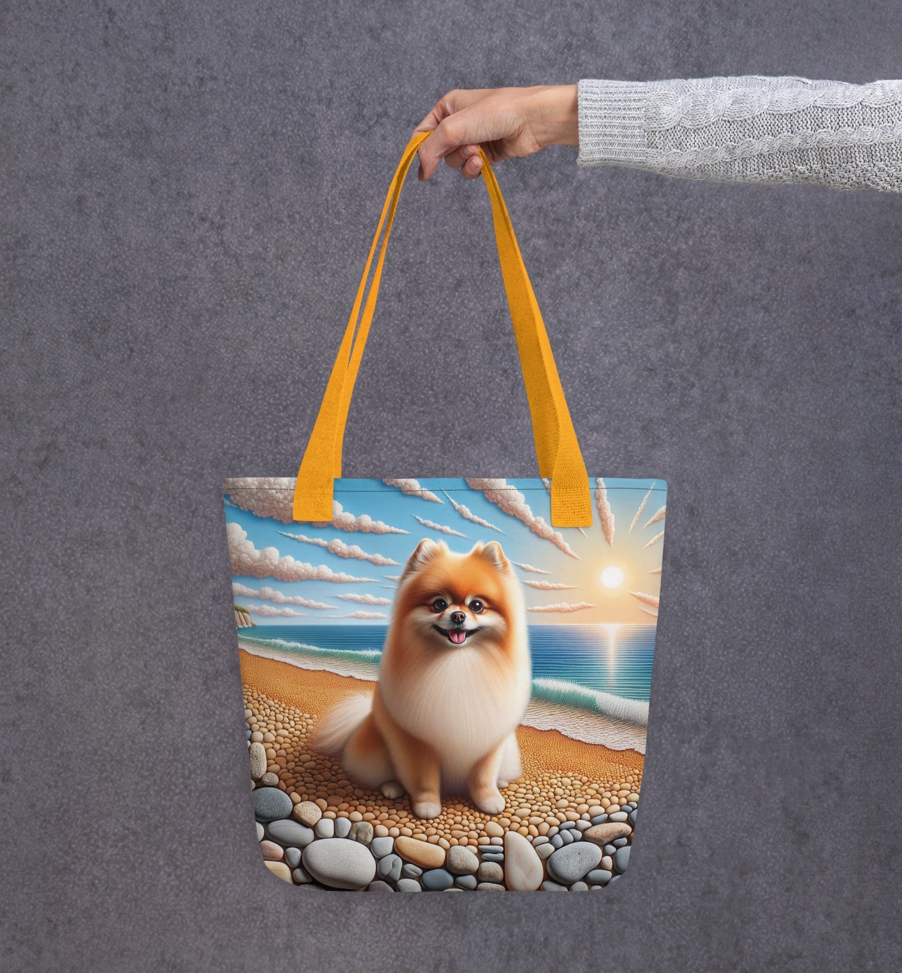 Designer Pomeranian Strandtas - Elegante All - Over Print - #shop_name
