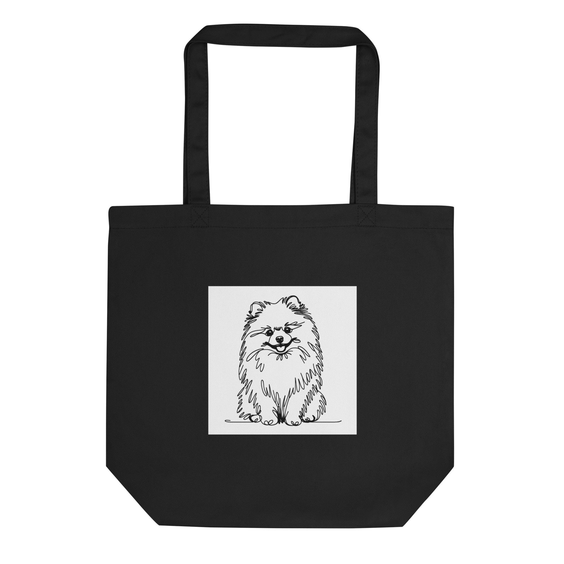 Eco - Vriendelijke Zwart - Wit Pomeranian Tas - Duurzaam & Stijlvol Ontwerp - #shop_name