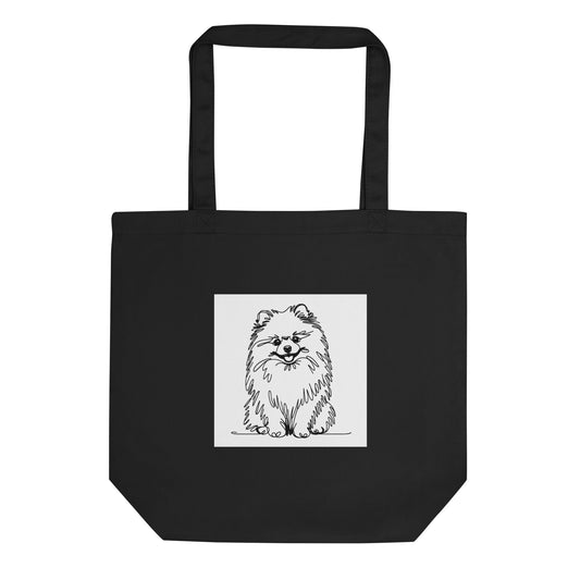 Eco - Vriendelijke Zwart - Wit Pomeranian Tas - Duurzaam & Stijlvol Ontwerp - #shop_name