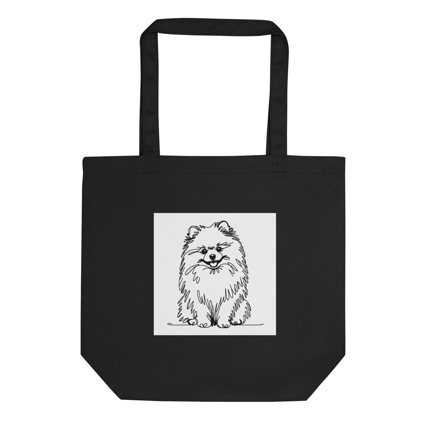 Eco - Vriendelijke Zwart - Wit Pomeranian Tas - Duurzaam & Stijlvol Ontwerp - #shop_name