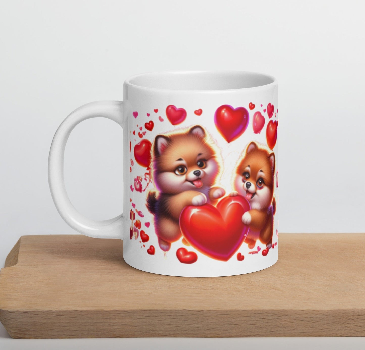 Liefdes Duo Pomeranian Mok - Ideaal Valentijnscadeau - #shop_name