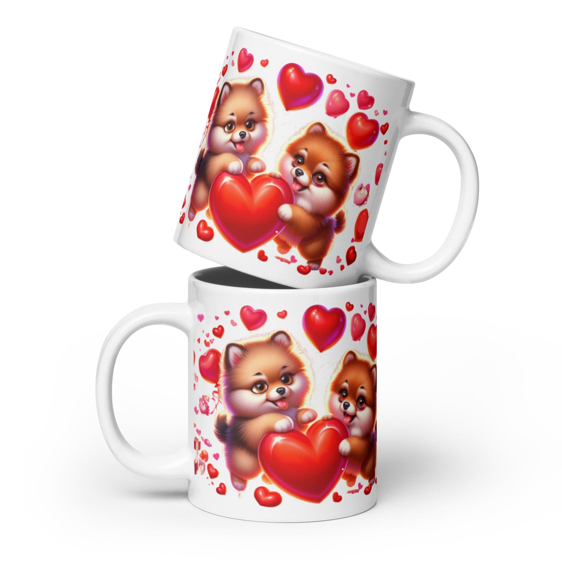 Liefdes Duo Pomeranian Mok - Ideaal Valentijnscadeau - #shop_name