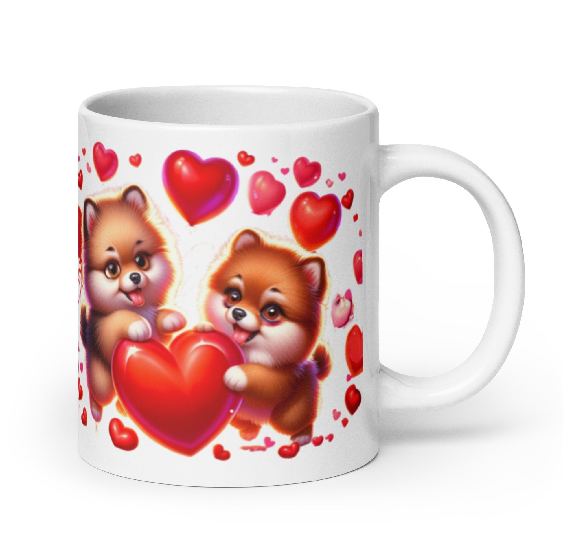 Liefdes Duo Pomeranian Mok - Ideaal Valentijnscadeau - #shop_name
