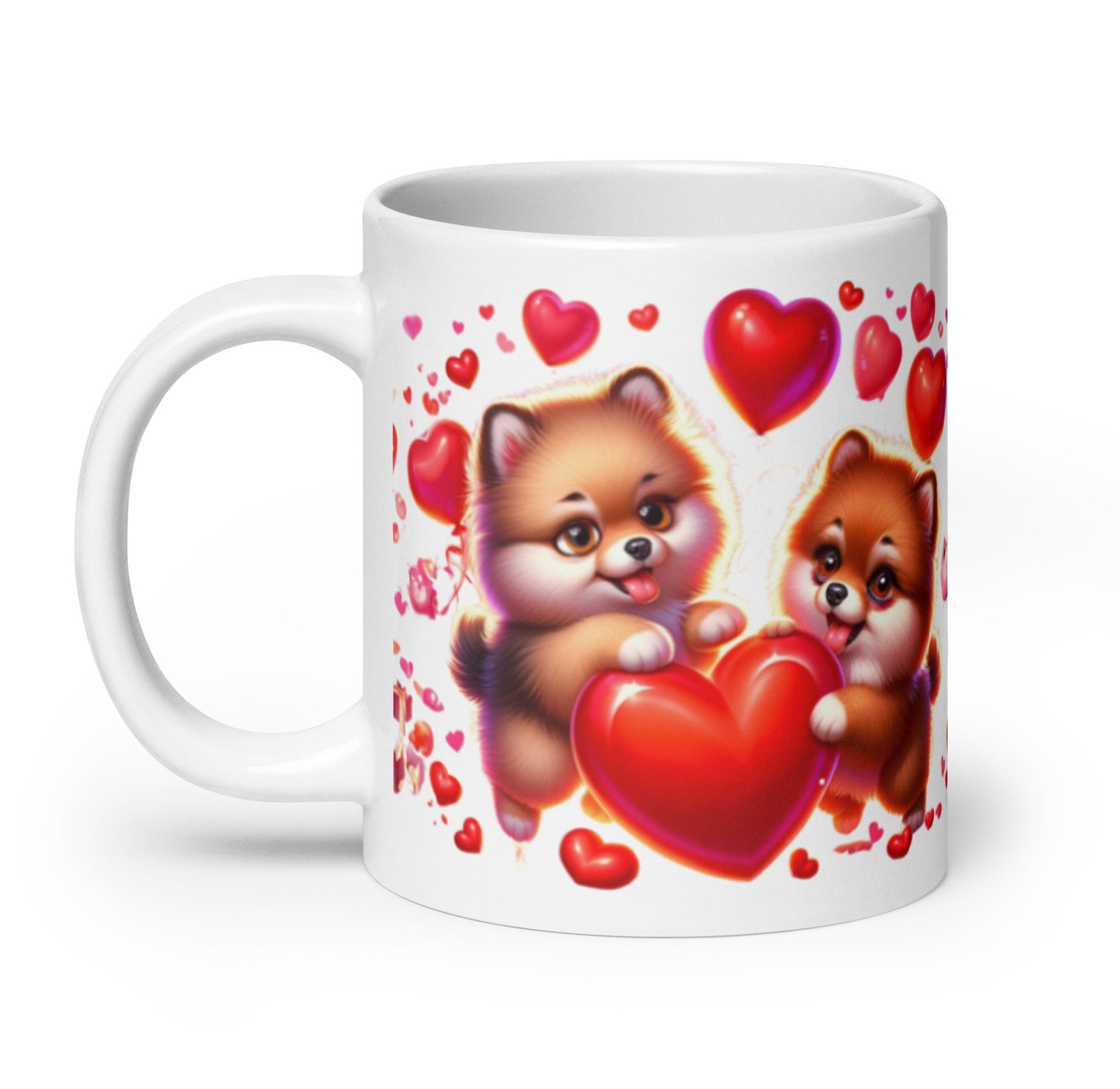 Liefdes Duo Pomeranian Mok - Ideaal Valentijnscadeau - #shop_name