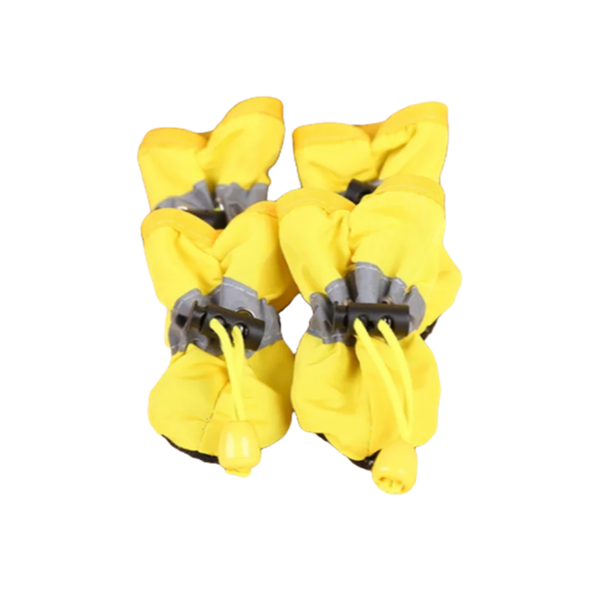 Gele waterdichte antislip hondenschoenen voor kleine en middelgrote honden, bescherming in alle seizoenen